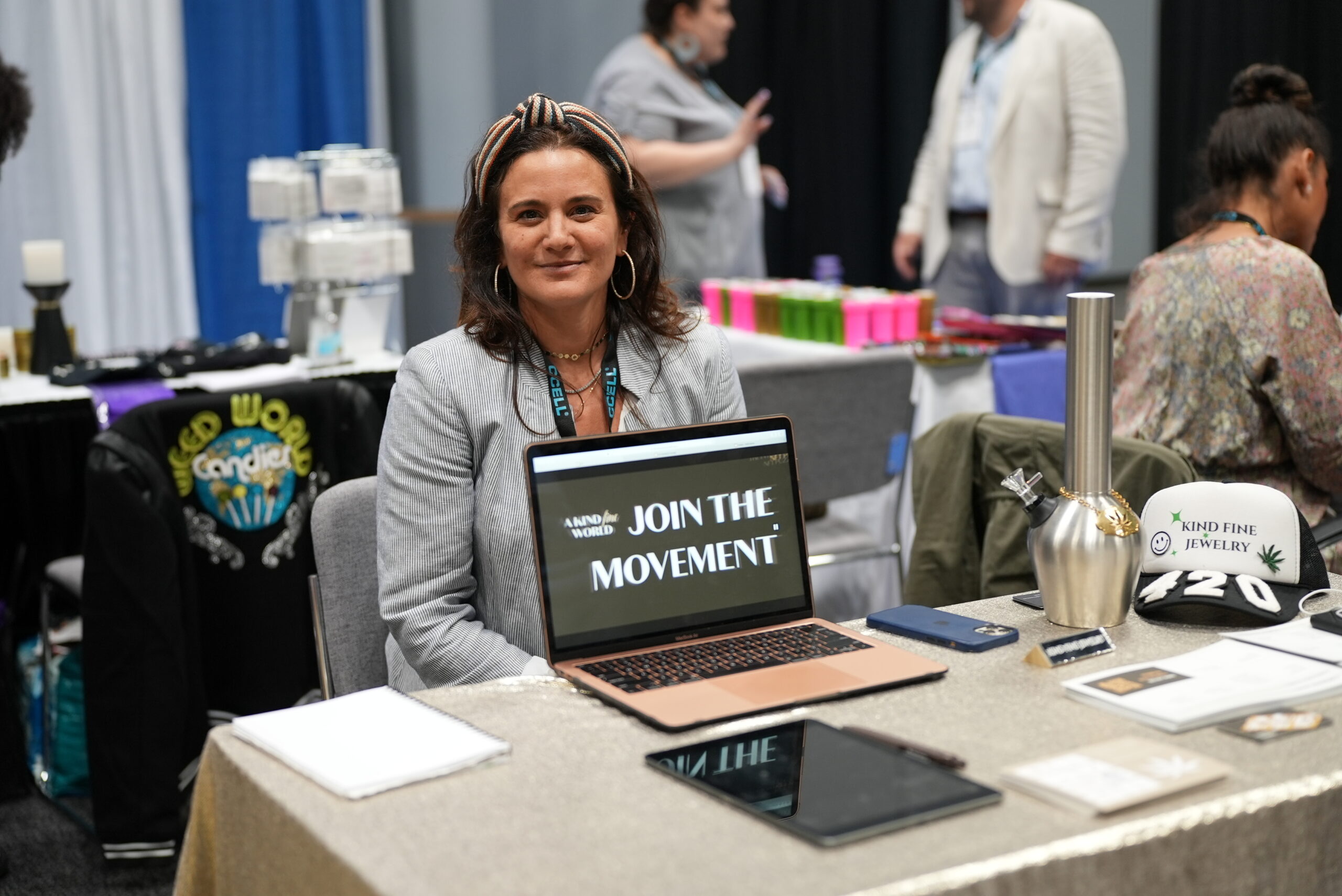 Kind Fine Jewelry at CWCBExpo women's pavilion table