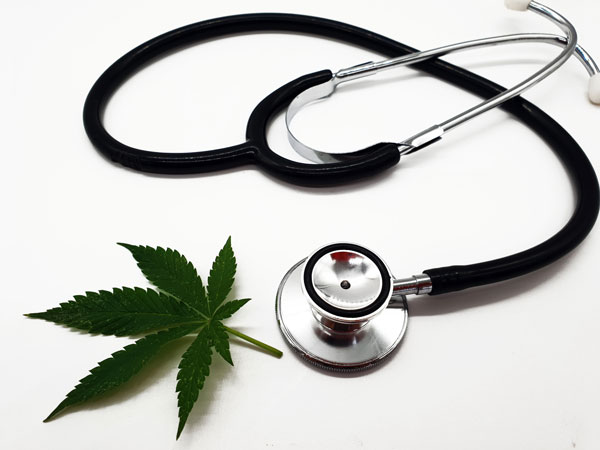 Medical Cannabis with stethoscope