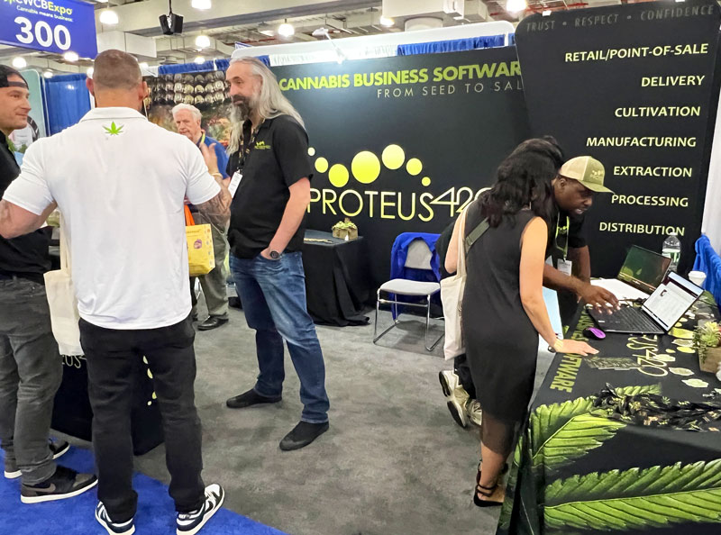 PROTEUS420 exhibit booth, CWCBExpo NY 2024